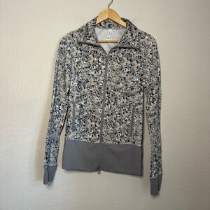 Lululemon Grey Nice Asana Full Zip Jacket Size 4